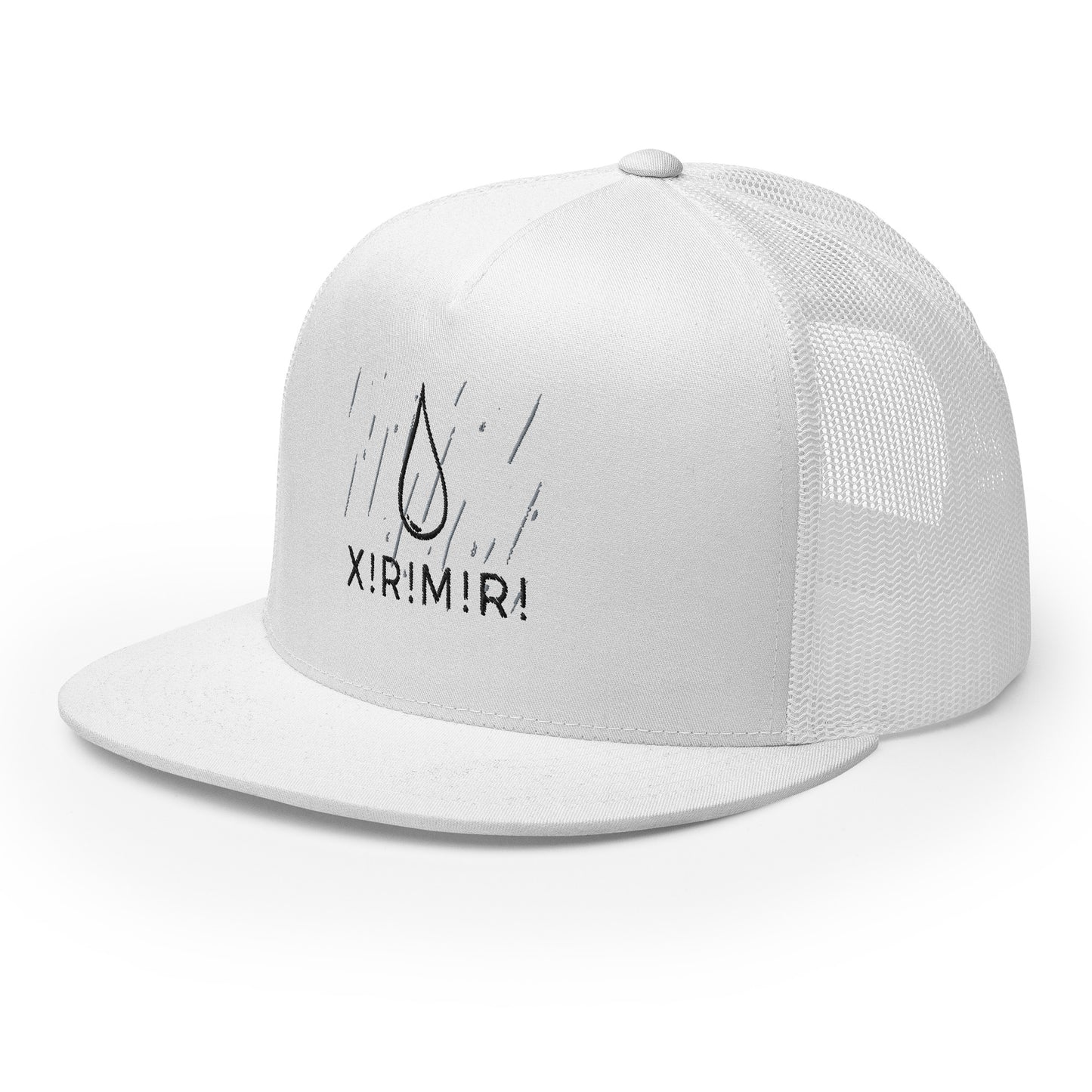 Clear Rain Flat Trucker Cap 